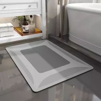 Простой однотонный напольный коврик в стиле диатомовой грязи, напольный коврик для кухни, коврик для двери в ванную, коврик для ванной 40*60cm