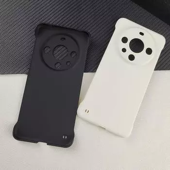 Простой однотонный, приятный на ощупь, безрамочный чехол для Huawei Mate 70 RS 60 50E 40E Pro Plus, ультратонкий, устойчивый к отпечаткам пальцев, противоударный, жесткий матовый чехол из ПК Mate 70 белый