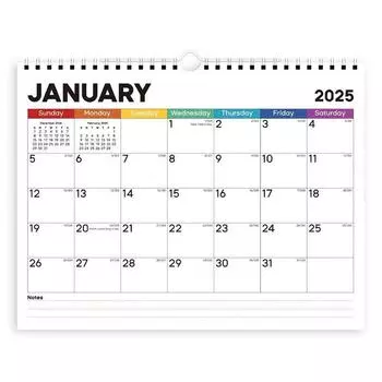 Простой офисный настенный календарь, ежедневный ежемесячный календарь, домашний подвесной календарь, большой семейный настенный календарь, планировщик расписания, доска A5