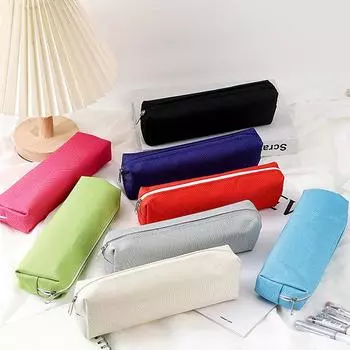 Простой пенал школьные принадлежности пеналы Estuche Escolar однотонные школьные принадлежности Kalemlik Trousse пенал-Ljx