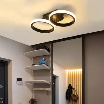 Простой потолочный светильник для прохода, светодиодный потолочный светильник, теплый свет 3000K для спальни, прихожей, лестницы в коридоре