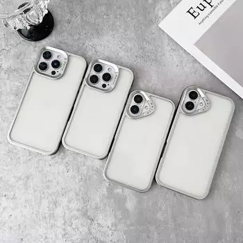 Простой прозрачный тонкий чехол для телефона iPhone 16 Plus 15 Pro Max 14 Pro 13 12 11 прозрачный противоударный чехол-бампер из ТПУ с мягким покрытием iPhone 16 серебряный