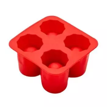 Простой ящик для льда. Легкость извлечения из формы. Простота эксплуатации. Сделай сам. красный