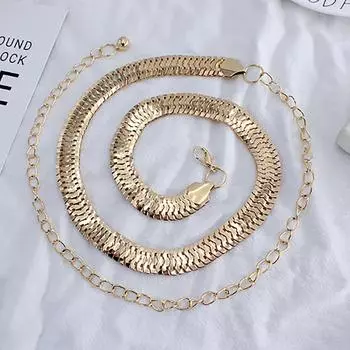 Простой ремень-цепочка для женщин, леди, высокая талия, золотые ремни, пояс для вечеринки, ювелирное платье, металлический ремень-цепочка