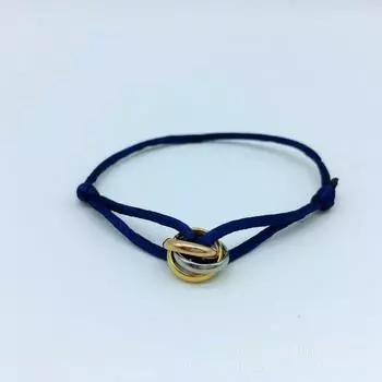 Простой ретро-браслет на удачу для женщин и мужчин, темперамент, модные роскошные круги, браслеты, ювелирные изделия, аксессуары, подарки чёрный