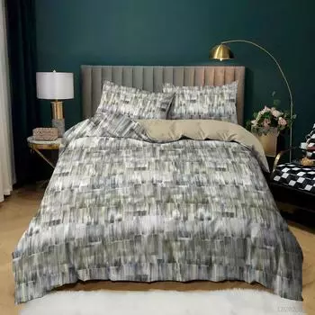 Простой ретро-принт из трех частей Yama Dark Beast Kit пододеяльник постельное белье 135 * 200 (two-piece set) 90g