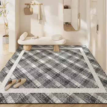 Простой шелковый коврик для входной двери, износостойкий коврик для крыльца, грязевой, пылевой ковер 80*120cm