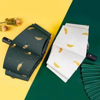 Простой солнцезащитный зонт из полиэстера, полностью автоматический