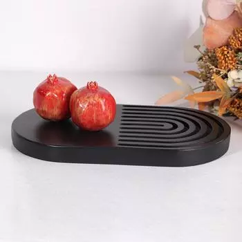 Простой современный арт-объект, высококачественный поднос, геометрические линии, украшения для хранения, журнальный столик для гостиной, модель ресторана, украшения для комнаты