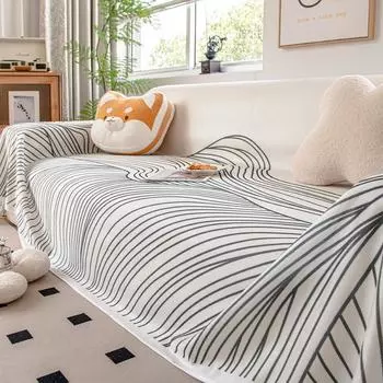 Простой современный чехол для дивана, полотенце, высококачественная летняя подушка для дивана из ледяного шелка, нескользящая, устойчивая к пятнам, тонкая универсальная подушка для дивана 180*130cm