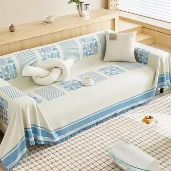 Простой современный чехол для дивана в скандинавском стиле, универсальный нескользящий вафельный чехол для дивана, против царапин, универсальный универсальный чехол для четырех сезонов 180*130cm