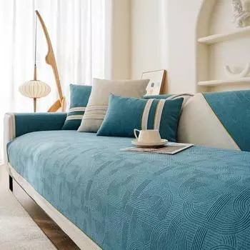 Простой современный диванный коврик Four Seasons Universal Luxury Anti Slip Seat Cushion Чехол для дивана в пасторальном стиле 70x70cm