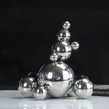 Простой современный геометрический гальванизированный пузырьковый шар абстрактный домашний мягкий декор витрина модель комната продажа офисное украшение