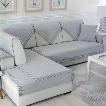 Простой современный хлопковый утолщенный чехол для дивана Four Seasons, тканое полотенце для дивана, высококачественные подушки для дивана из цельного дерева и хлопка для гостиной 70*70