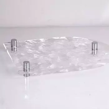 Простой современный поддон, легкая роскошь, волнистые вогнутые и выпуклые акриловые орнаменты, модель рабочего стола, творческая атмосфера, мягкие украшения