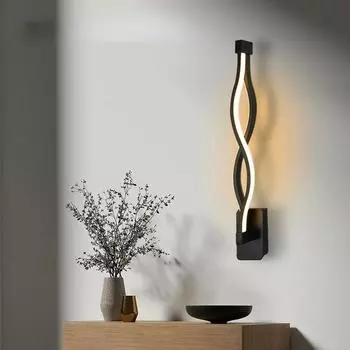 Простой современный светильник для спальни, детской комнаты, прикроватный проход, гостиная, спальня, настенный светильник белый