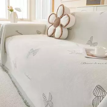 Простой современный тканевый чехол для дивана Four Seasons, универсальная противоскользящая подушка, чехол для дивана с защитой от кошачьих царапин, универсальный универсальный чехол 180*130cm