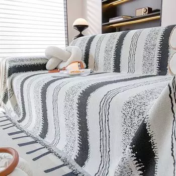 Простой современный тканевый чехол для дивана, высококачественная диванная подушка, синельное диванное полотенце, универсальная диванная подушка на четыре сезона 180*130cm