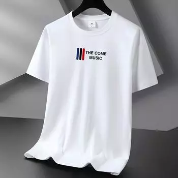 Простой стиль, 10 цветов, футболка из чистого хлопка, мужская свободная футболка с круглым вырезом и коротким рукавом, большой размер S-6XL S