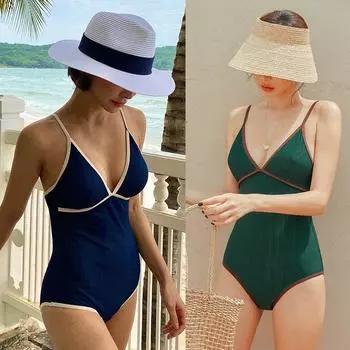 Простой стиль, цельный купальник, сексуальный INS Wind Spring Resort, купальник, треугольное боди L