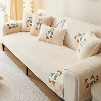 Простой стиль, мультяшная подушка для гостиной, дивана, универсальный универсальный пылезащитный чехол, домашнее одеяло для сна, одеяло на осень и зиму 70*70cm