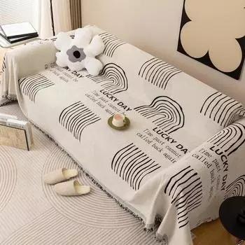Простой стильный чехол для дивана, тканевое пылезащитное полотенце, одеяло для дивана, не выцветает, не скатывается, чехол для дивана 180*150
