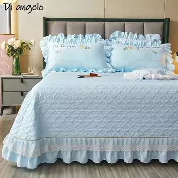 Простой стиль однотонное покрывало стеганое одеяло диван одеяло наволочка королевского размера постельное белье покрывало 250x250 см 1-3 шт#/ 1pc 250x270cm