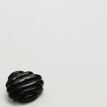 Простой стиль паровой хлеб черно-белые смоляные пуговицы свитер кардиган куртка пальто пуговицы для одежды 1 #[multi-loaf black] 18mm