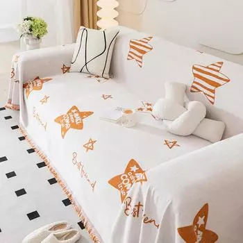 Простой стиль, скандинавское полотенце для дивана, универсальный универсальный чехол для дивана, ткань, пылезащитный чехол, не царапающееся синельное одеяло, не царапающееся 180*130cm