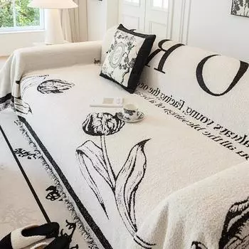 Простой стиль, высококачественное полотенце для дивана, все включено, универсальный чехол для дивана, пылезащитный чехол, нескользящее шерстяное одеяло, одеяло 180*130cm