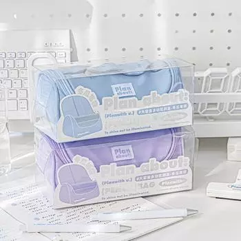 Простой студенческий пенал для мальчиков и девочек, модная однотонная сумка для ручек, прочная моющаяся сумка для хранения канцелярских принадлежностей большой емкости фиолетовый