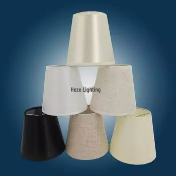 Простой тканевый абажур для люстры и настенного светильника