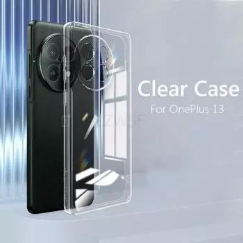 Простой тонкий мягкий прозрачный чехол из ТПУ для телефона OnePlus 13 One Plus 13 5G Cover Fundas Capa For OnePlus 13 чистый