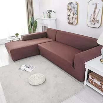 Простой универсальный легкий роскошный высокоэластичный чехол для дивана Four Seasons, однотонный однотонный чехол для дивана из молочного шелка, полный пакет, чехол для дивана 90-140cm фиолетовый