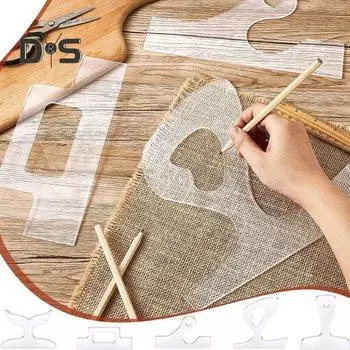 Простой в эксплуатации акриловый шаблон для резки, четкие кривые, удобный пустой шаблон ручки для кухонной доски