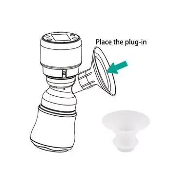 Простой в использовании фланцевый адаптер для молокоотсоса, силиконовый адаптер для рожка молокоотсоса 17/19/21/24 мм SimpleYour Pumping Experience 24MM