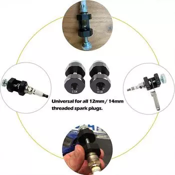 Простой в использовании инструмент для проверки зазора свечей зажигания автомобиля, прочный и профессиональный портативный суппорт для свечей зажигания двигателя