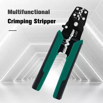 Простой в использовании многофункциональный инструмент для зачистки кабеля, инструмент для зачистки проводов, обжимные клещи, инструмент для терминалов, профессиональные щипцы для шнура as the picture