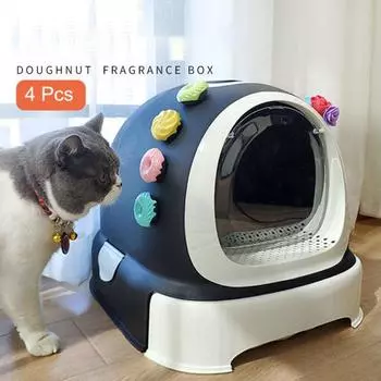 Простой в использовании, не резкий парфюм для домашних животных, компактный дезодорант для ароматерапии, клетка для кошек и собак 4pcs