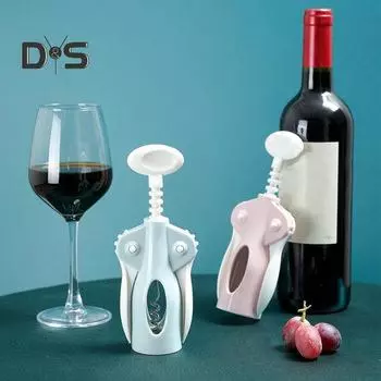 Простой в использовании спиральный дизайн открывалки для вина Отличный инструмент для открывания бутылок для удаления винных пробок синий