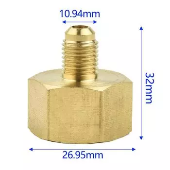 Простой в установке адаптер для кондиционера автомобиля, адаптер для баллона для R134A 5/8 к 1/4 SAE