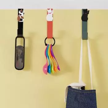 Простой в установке дверной подвесной крючок, прочный, несущий, удобный органайзер для ванной комнаты, задняя часть белый