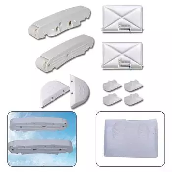 Простой в установке комплект для чистки бассейна, пластиковый, экономит ваше время и деньги.