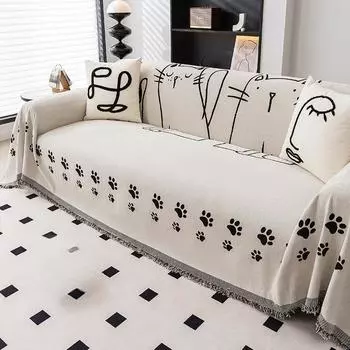 Простой высококачественный универсальный чехол для дивана в скандинавском стиле, чехол для дивана из синели с защитой от царапин, чехол для дивана, чехол для дивана, чехол для дивана 130x180