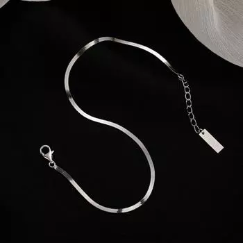 Простой женский ножной браслет, регулируемая длина, цепочка для ног, кулон, браслет для ног, стильный серебряный