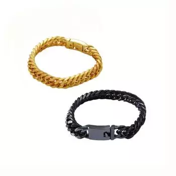 Простой золотой браслет-цепочка, ювелирный аксессуар, подарок на день рождения золотистый