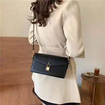 Простота и мода сумка через плечо для женщин 2023 осень новая модная тенденция сумка через плечо ретро повседневная маленькая квадратная сумка для женщин