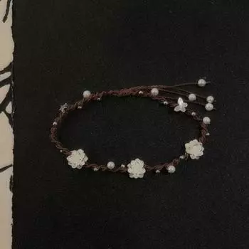 Простота Маленький Лотос Бабочка Кисточка Браслет Для Женщин Девочек Легкий Роскошный Регулируемый Браслет Ювелирные Изделия Аксессуары Подарки