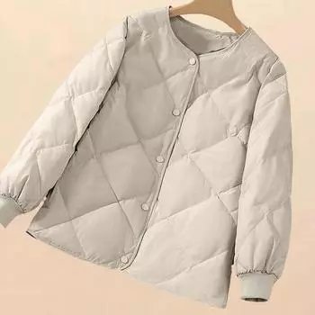 Простота осень-зима пальто Женское однотонное V-образный вырез Тонкие карманы Lingge однобортный модный офис леди длинный рукав парки Топы L хаки