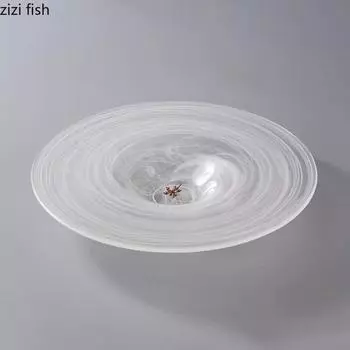 Простота стеклянной тарелки Прозрачная тарелка для димсамов Тарелка для салата из пасты Толстые тарелки для супа Молекулярная кухня Креативная посуда